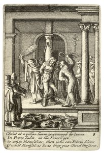 De geseling door Wenceslaus Hollar